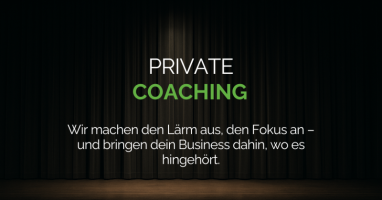 Private Coaching - Deine 1:1 Beratung