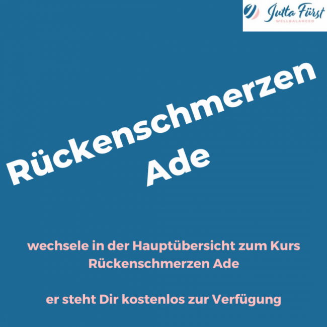 Rückenschmerzen Adé