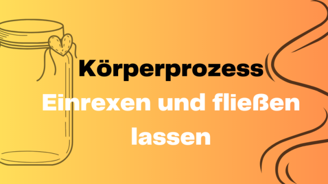 Einrexen und fließen Lassen