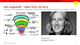 Jul. / Heike Wolfrum: Gut aufgestellt - Value Party bei Gore