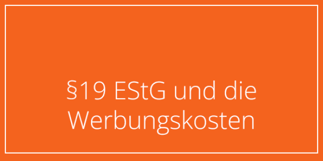 Teil 1: § 19 EStG und Werbungskosten