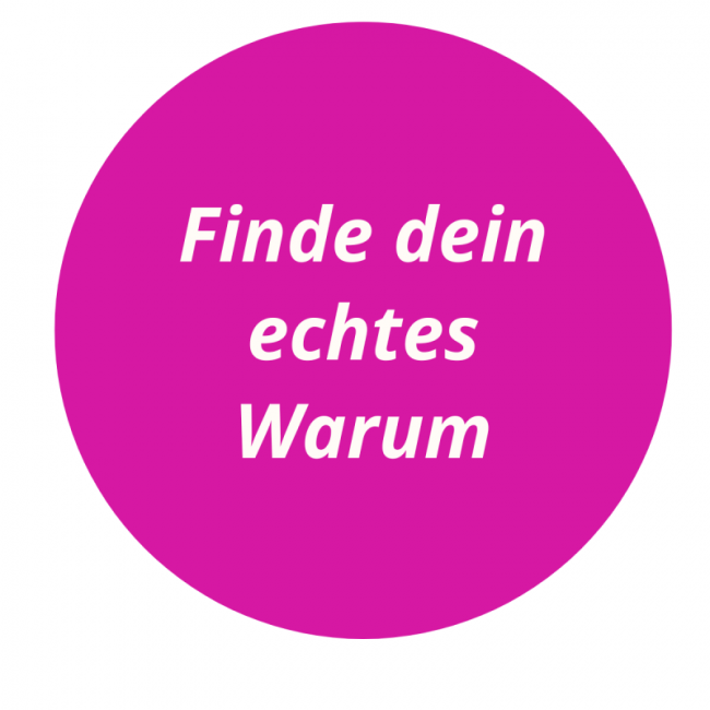1. Finde dein echtes Warum