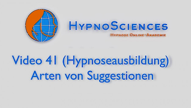 Video 41 - Arten von Suggestionen