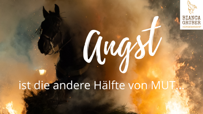 Angst ist die andere Hälfte von Mut