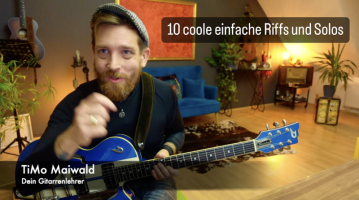 10 Riffs und Solos im Stile von beliebten Rock-Classics