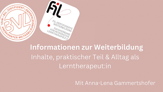 Anna-Lena begleitet Sie in eine kleine Reise in die Welt der Lerntherapie