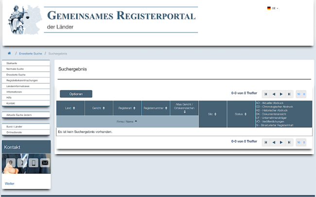 Handelsregisterauszug