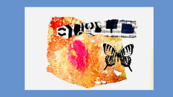 Power mit Collage-Papieren