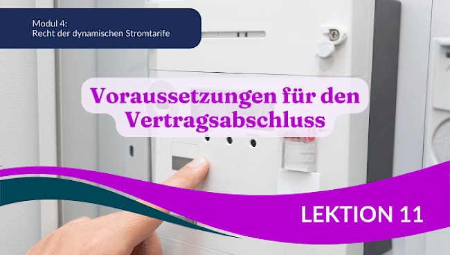 Voraussetzungen für den Vertragsabschluss