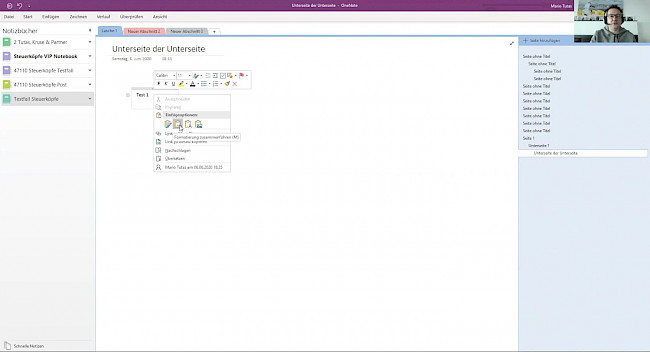 MS OneNote – Textboxen
