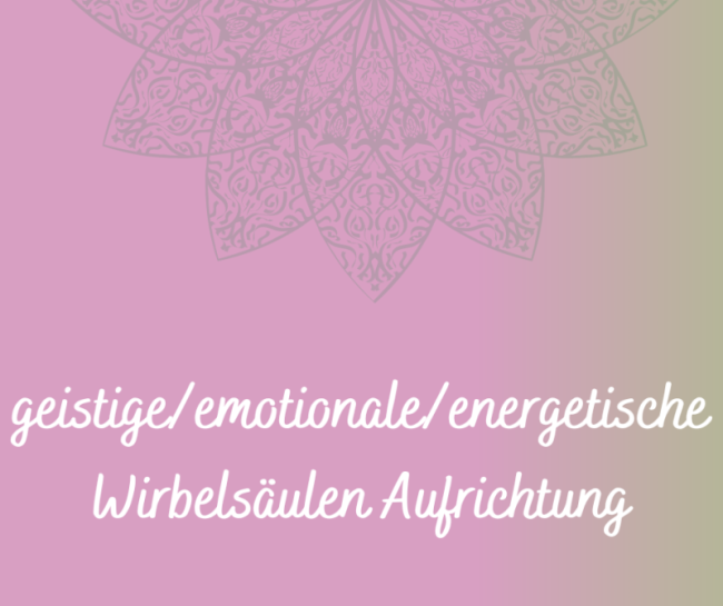 Wirbelsäulenaufrichtung 02.07.2024