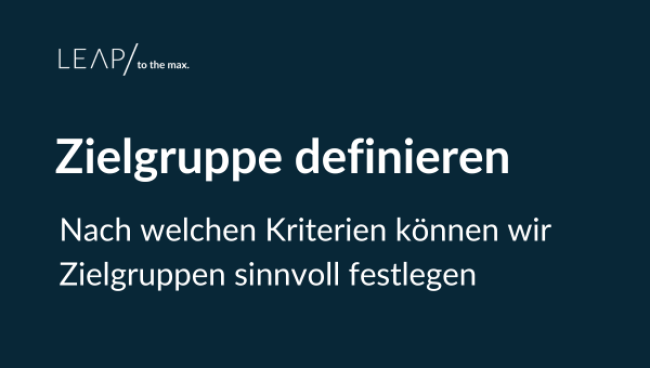 Zielgruppe definieren