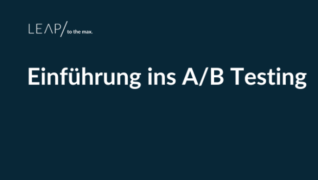 Einführung ins A/B Testing