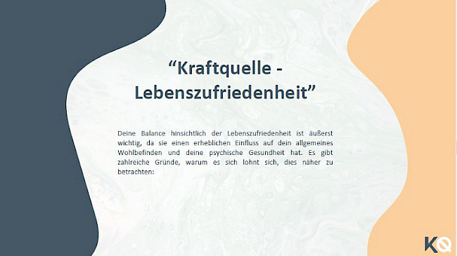 Die Kraftquelle "Lebenszufriedenheit" inkl Selbsttest