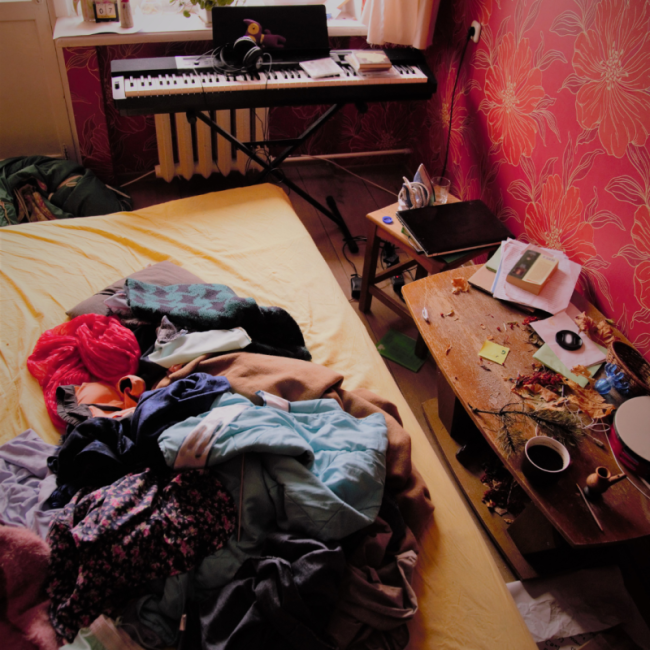 Negativ-Szene Wohnung