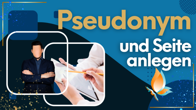 Pseudonym und Seite anlegen