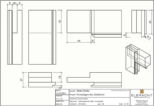 Lektion 8 "Vorgabedokument anlegen"