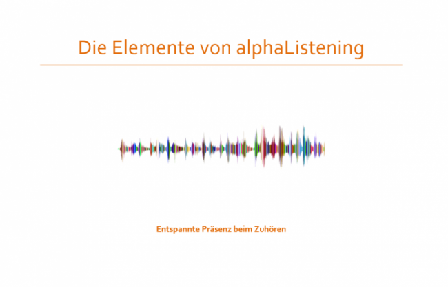 4. Réglage de base alphaListening