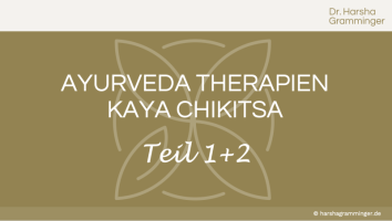 Ayurveda Therapien / Kaya Chikitsa I&II