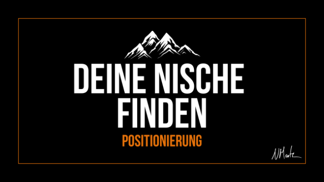 Deine Nische finden