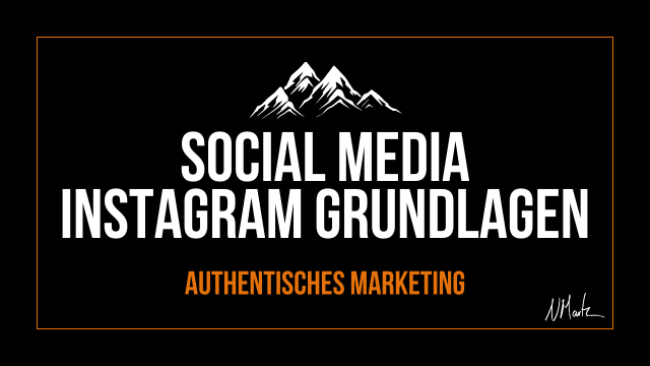 Social Media Instagram Grundlagen