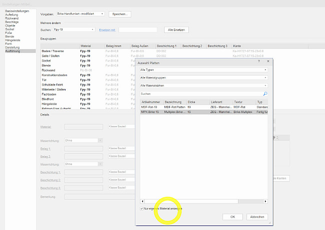 Lektion 4 "Materialset anlegen"