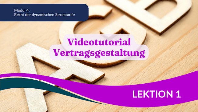Videotutorial - Vertragsgestaltung