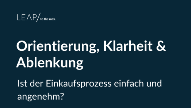 Orientierung, Klarheit & Ablenkung
