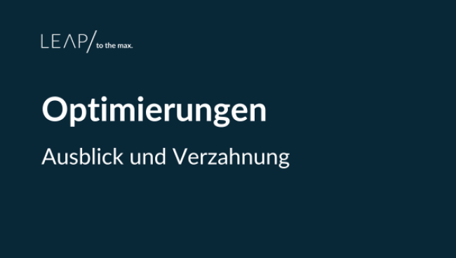 Optimierungen