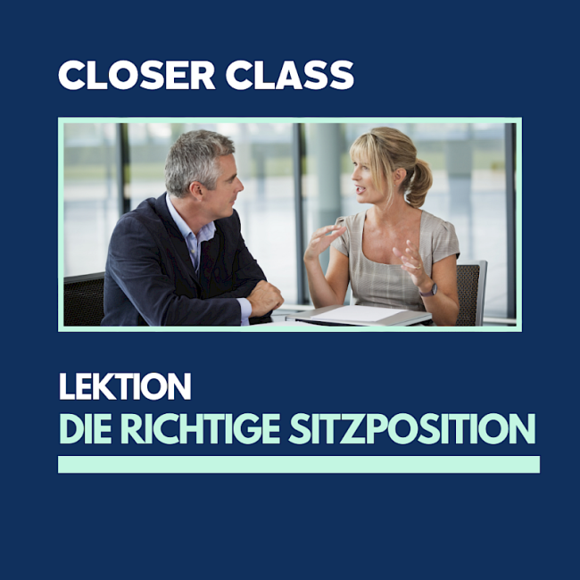 Die richtige Sitzposition