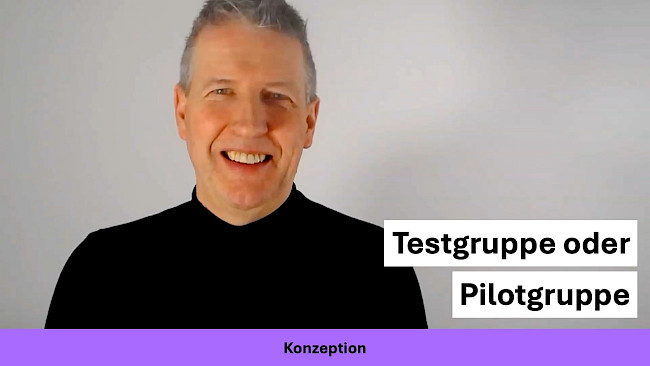 Testtraining oder Pilotgruppe