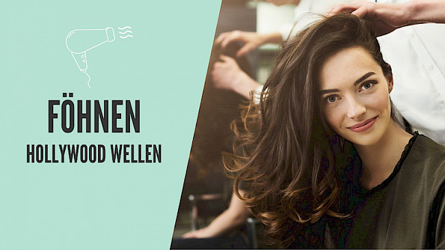 Föntechnik "Hollywood Wellen"