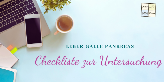 Checkliste zur Untersuchung bei Verdacht auf Erkrankungen der Leber, der Gallenwege und der Bauchspeicheldrüse