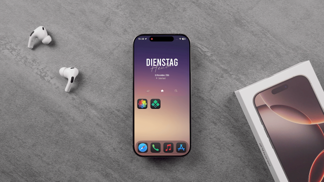 Homescreen Design einrichten