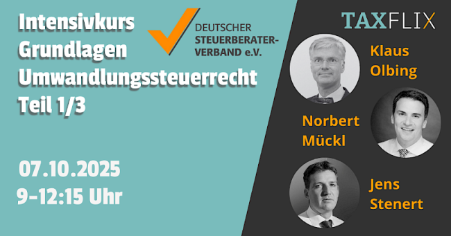 Intensivkurs Grundlagen Umwandlungssteuerrecht