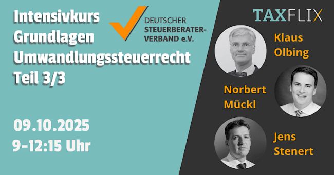Intensivkurs Grundlagen Umwandlungssteuerrecht