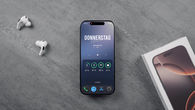 Transparenter Smarter Stapel