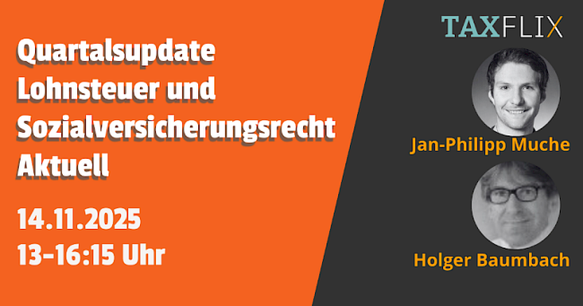 Quartalsupdate LSt- und SV-Recht