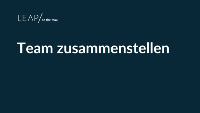 Team zusammenstellen
