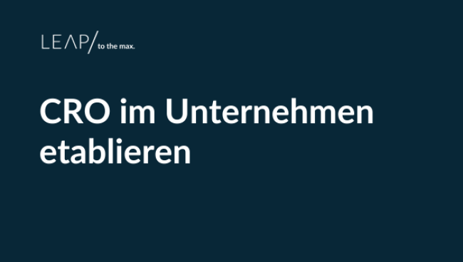 CRO im Unternehmen etablieren
