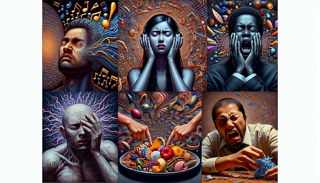 6.2 Arten von sensorischer Überempfindlichkeit Aud, Vis, Tak, Olf, Gus