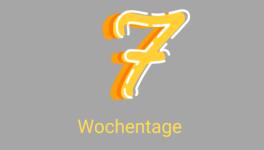 Sieben Wochentage