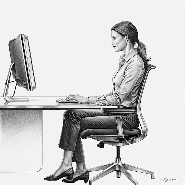 Ein Blick zurück und dann geht es los.