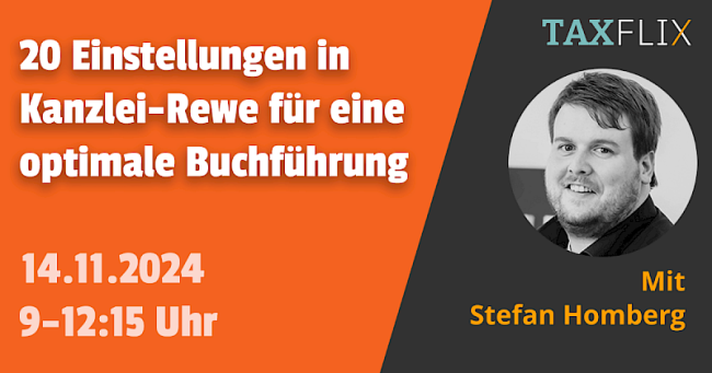 Die 20 wichtigsten Einstellungen in Kanzlei-Rewe für eine optimale Buchführung