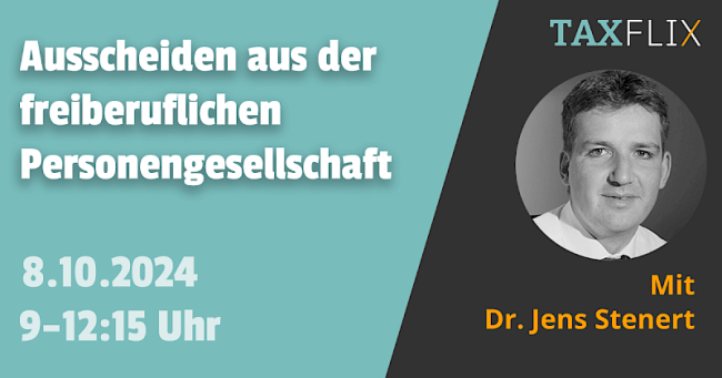 Ausscheiden aus der freiberuflichen Personengesellschaft