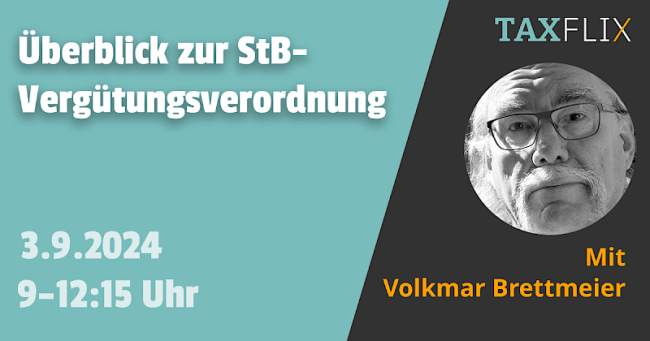 Überblick zur StB-Vergütungsverordnung
