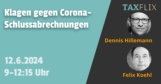 Klagen gegen Corona-Schlussabrechnungen