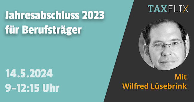 Jahresabschluss 2023 für Berufsträger