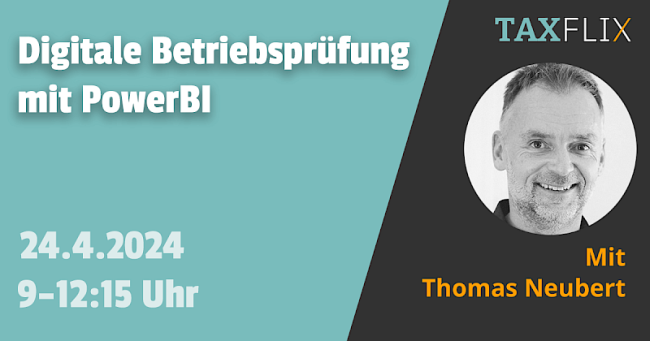 Digitale Betriebsprüfung mit der Software PowerBI