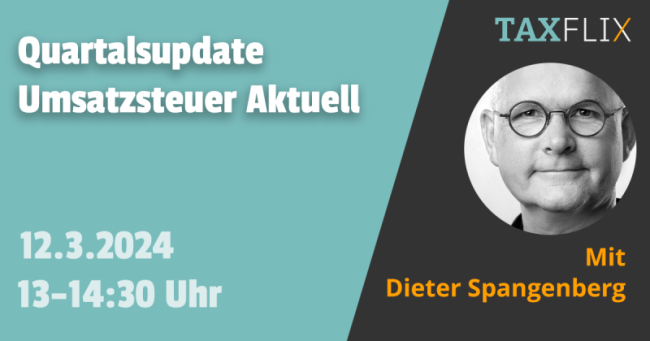 Quartalsupdate Umsatzsteuer Aktuell